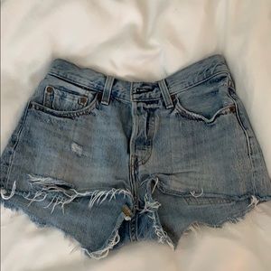 Levi 501 denim shorts